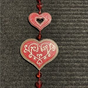 Red Heart Wall Hanging Decor